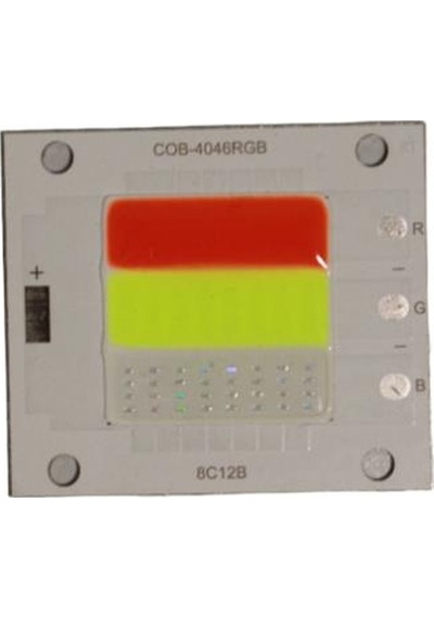 DC24-30V 600-700mA 50W RGB Projektör Çipi DC24-30 Volt 50 Watt Cob Led Projektör Ledi