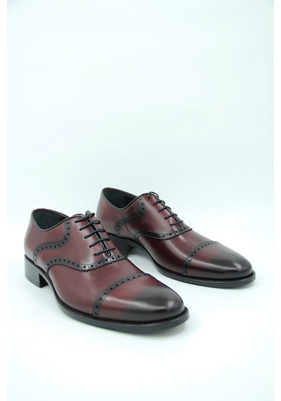 Oggi 013700-4 Erkek Klasik Ayakkabı - Bordo-bordo