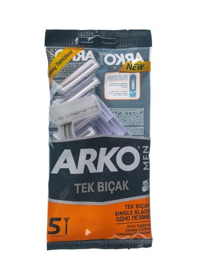 Arko Tıraş Bıçağı 5li Tek Bıçak 2'li Ekonomik Paket - 2 Adet Tarı