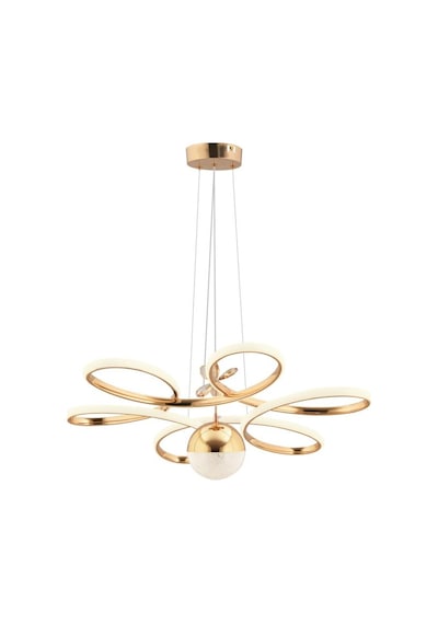 İstanbul Avize Papatya Gold 3 Renk Ledli Kumandalı Modern Led Avize Gold