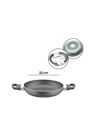 Papilla Fred 22 Cm Granit Sahan - Çift Saplı Gri Kırçıllı Brkt-712289 Çok Renkli