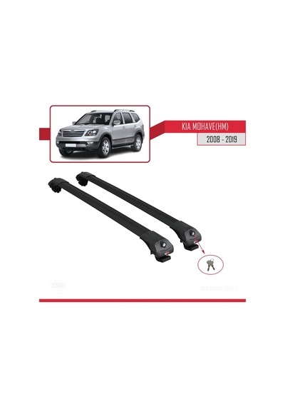 Kia Mohave Hm 2008-2019 Arası İle Uyumlu Ace-1 Ara Atkı Tavan Barı Siyah