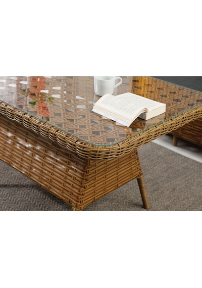 Lüks Rattan Oturma Ve Yemek Seti 7 Kişilik - Bahçe/balkon Kahverengi