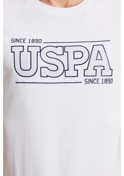 U.s. Polo Assn. Erkek Tişört 50322421-vr013 Beyaz