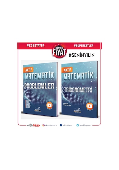 Aktif Ögrenme Yayınları Problemler ve Trigonometri Seti 2 Kitap