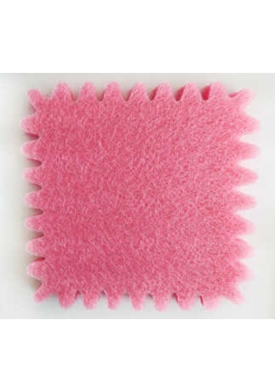 ORGANZE FİLELİ KARE TÜL PEMBE 24 CM PK:100