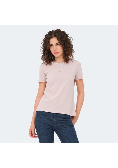 Slazenger VIRAJ Kadın  Taş Gri Tişört