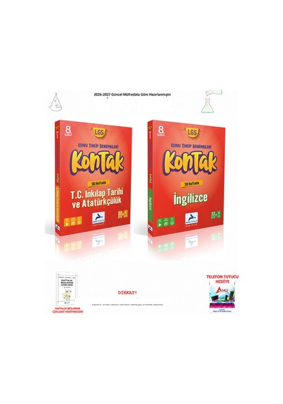 Paraf 8. Sınıf İngilizce, İnkılap Tarihi Kontak 2 Kitap Seti