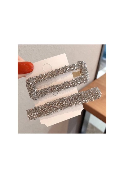 So-much Kadın Yeni Sezon Lüx Doğal Taş 2'li Kart Yan Pens Çıtçıt Toka Gümüş-9 Gümüş - 105316552 Gümüş - 105316552 Gümüş