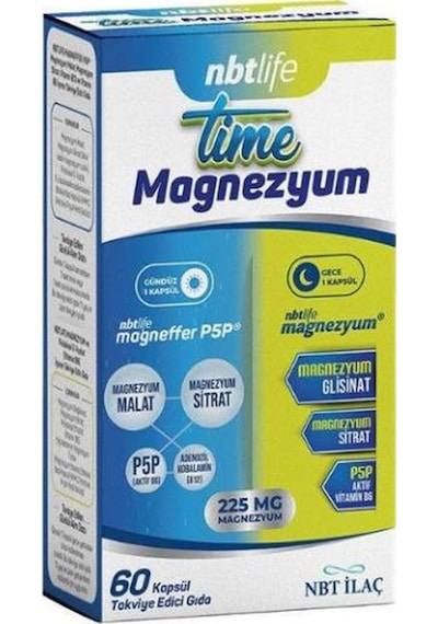Nbt Life Time Magnezyum 60 Kapsül
