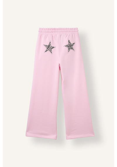 Defacto Beli Bağcıklı Wide Leg Eşofman Altı Kız Çocuk I4344a826aupn47 Pembe-pn47