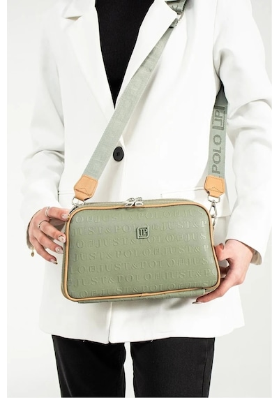 Just Polo Günlük Kombinlere Uygun Kadın Omuz Çantası 6011mh Yeşil Camel 97698647