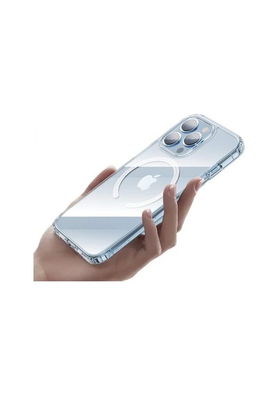 Rock Apple Uyumlu iPhone 14 Plus Kılıf Seri Magsafe - Şeffaf Şeffaf