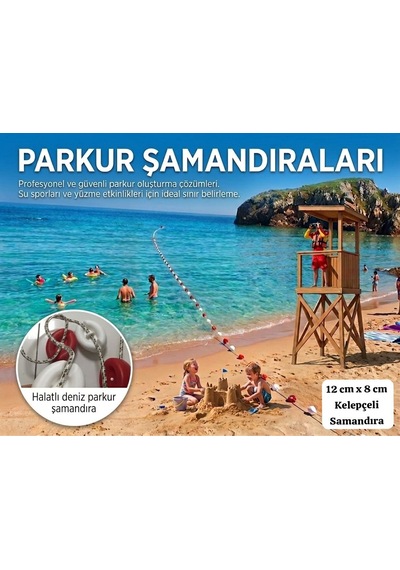 Parkkur Şamandıra No:8 100 Adet Paket Kırmızı Beyaz Beyaz - Kırmızı