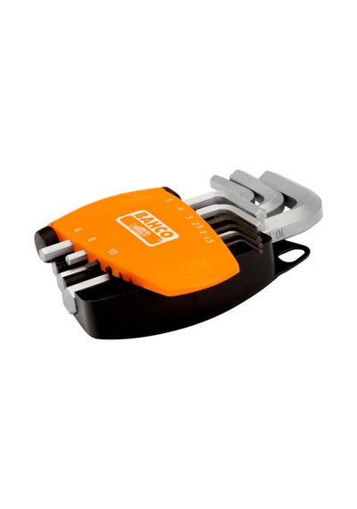 Bahco Be-9778 Kısa Allen Anatar Takımı 9 Parça 1.5-10 Mm