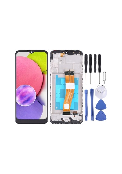 Cbtx Samsung Galaxy A03s Uyumlu Lcd Ekran Sm-a037g/a037m Sayısallaştırıcı Tam Montaj Çerçeveli
