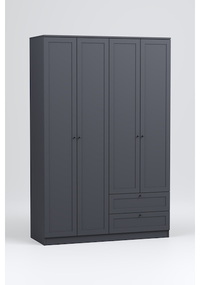 Terra 4 Kapaklı 2 Çekmeceli Gardırop/dolap 137x210x52 Cm Modern Tasarım Gri Terra 4 Kapaklı 2 Çekmeceli Gardırop/dolap 137x210x52 Cm Modern Tasarım Gri