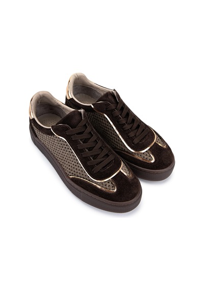 Tamer Tanca Kadın Kahverengi Süet Sneakers & Spor Ayakkabı 1063 209 Bn Ayk Y26 Kahve Suet