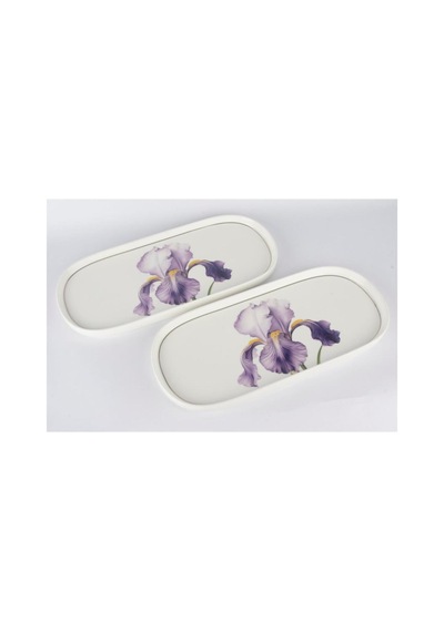 Mikasa Moor Art Of Botanica Lila 2li Oval Tabak 35x15cm P388.132900 Çok Renkli