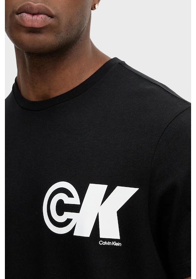 Calvin Klein Erkek T Shirt Lv04rc835g Ub1 Siyah SIYAH