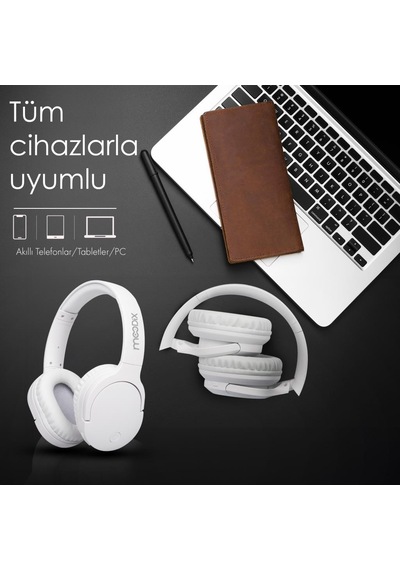 Moodix KO23BT1100W Bluetooth Kulak Üstü Kulaklık