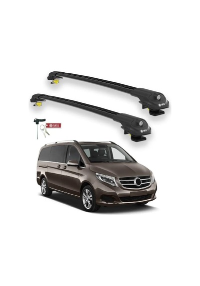 Turtle Mercedes-benz V-class W447 2015-2025 Ara Atkı Air1 Siyah