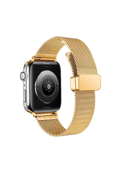 Watch Ultra 49mm Uyumlu Krd-85 Metal F10t Kordon-gold