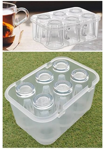 6lı Su Bardak - Kulplu Bardak Taşıma Aparatı 5332 19 x 7 CM