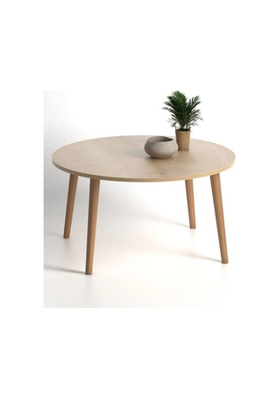 Faymend 70cm Yuvarlak Orta Sehpa Meşe Rivoli Meşe Rivoli
