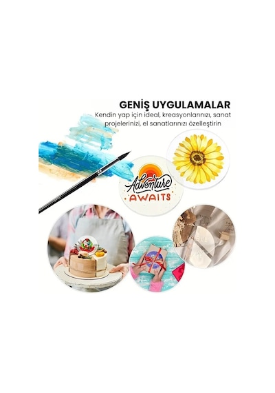 Ti Play 12 Adet 10cm Şeffaf Yuvarlak Akrilik Daireler Dıy Sanat Ve El Sanatları İçin 7