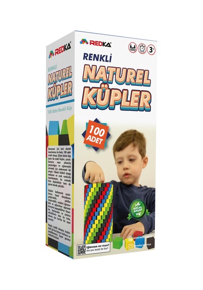 Redka Oyuncak Renkli Ahşap Birim Küpler
