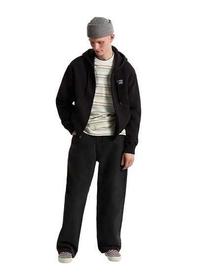 00105jy281-r Vans Stretch Logo Full Zip Erkek Ceket Siyah 00105jy281-r