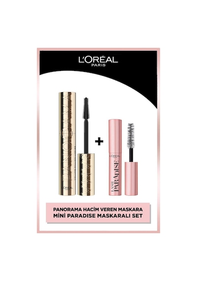 L'Oréal Paris Panorama Hacim Veren Maskara Siyah + Mini Paradise Maskara 4.7 ML