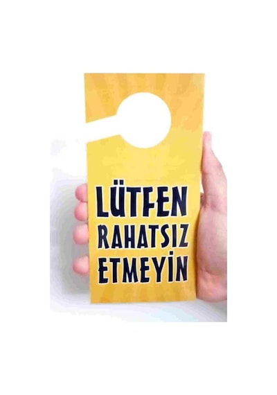 Lütfen Rahatsız Etmeyin Kapı Askı Uyarısı / 2 Adet Pvc Plastik