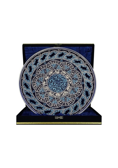 E38 El İşçiliği Çini Tabak 30 Cm - 6656