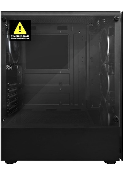 Gamecase Tropicano 8307 4X120 Mm Rainbow Fanlı Oyuncu Bilgisayar Kasası Siyah