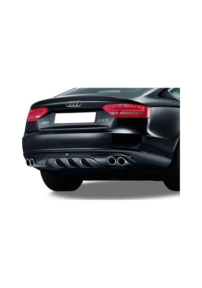 Audi A5 B8 A-style Arka Tampon Eki - Difüzör (Plastik)