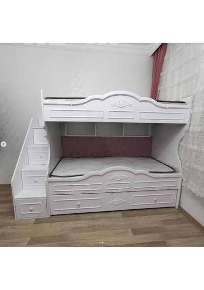 Santander Mdf Yavrulu 3'lü Dekoratif Beyaz Ranza