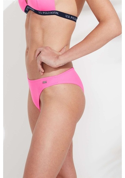 U.S. Polo Assn. Kadın Pembe Brazilian Bikini Alt 21512