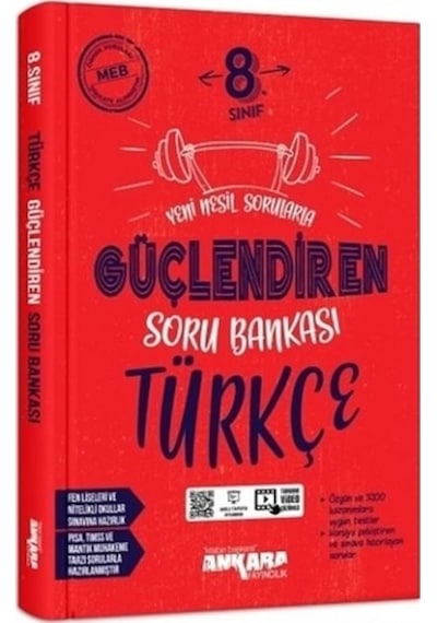 8. Sınıf Türkçe Güçlendiren Soru Bankası Ankara Yayıncılık (553145176)