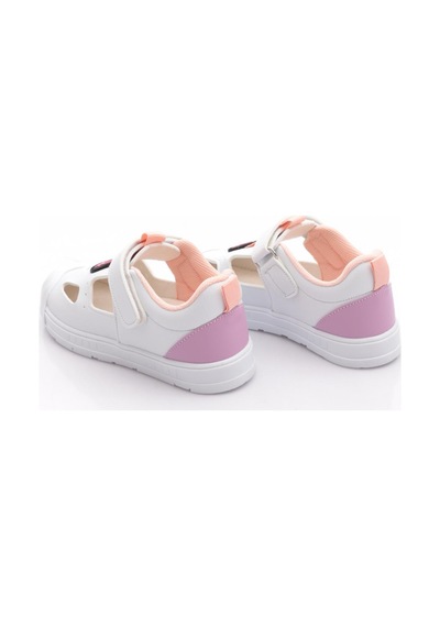 Benetton Bn-1412 Çocuk Sandalet Beyaz Pudra