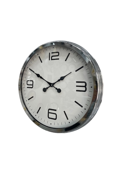 60 Cm Krom Metal Dizayn Duvar Saati 13710974