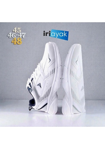 İriayak Büyük Numara 45-48 / Erkek Spor / Erkek Günlük Kullanıma Uygun Beyaz