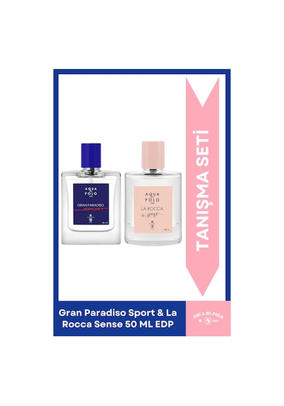 La Rocca Sense Ve Gran Paradiso Sport Kadın Erkek 2'li 50 Ml Edp Parfüm Seti