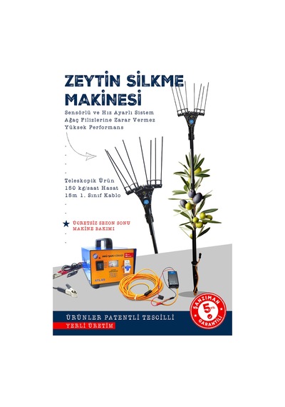 Atlas Zeytin Silkme Makinesi Devir Ayarlı 90 Amper Akü Şarj Cihazı