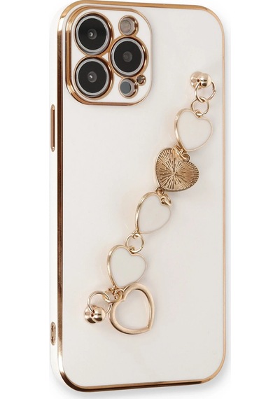 Newface Apple Uyumlu iPhone 13 Pro Max Kılıf Esila Silikon Lvsqvr - 79 - Beyaz