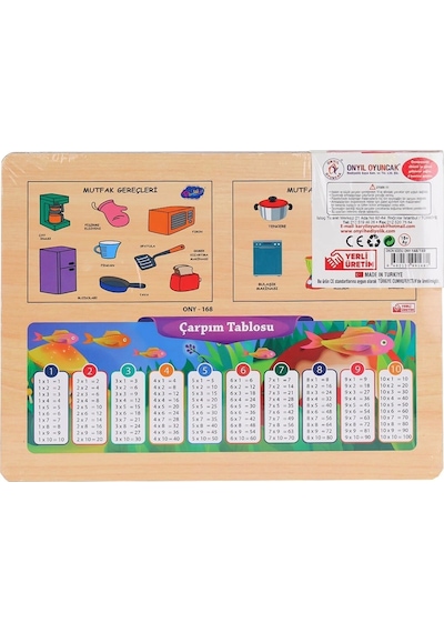 Ony-168-169 Ahşap Tutmalı Mutfak Gereçleri -onyıl Oyuncak