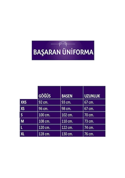 Tek Üst Unisex Kalıp Lila Likralı Hemşire / Doktor Forması Scrubs Lila