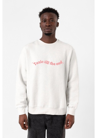 Rose Toxic Till The End Beyaz Erkek 2ip Sweatshirt Beyaz