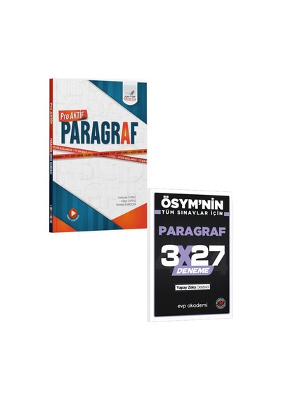 Aktif Öğrenme 2027 Tyt Ayt Paragraf Proaktif Soru Bankası+evp Akademi 3x27 Paragraf Deneme